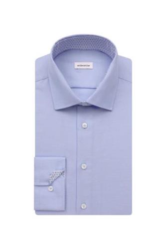 katoenen Seidensticker business overhemd normale fit effen lichtblauw