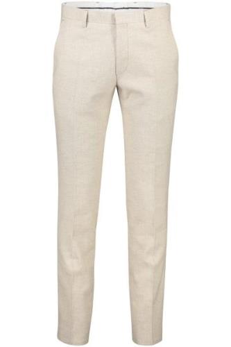 Roy Robson slim fit pantalon mix en match beige effen linnen