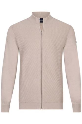 katoenen Cavallaro vest rits effen beige