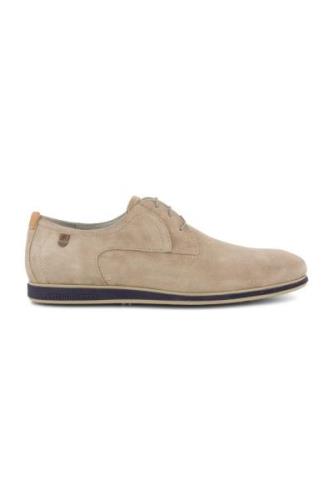 Leren Floris van Bommel nette schoenen beige effen