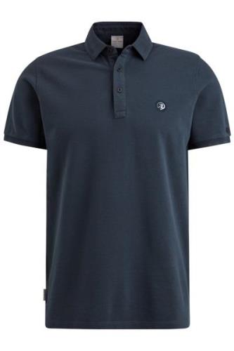 Cast Iron poloshirt normale fit donkerblauw effen katoen