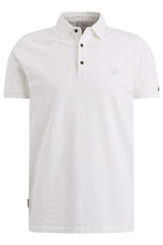 Cast Iron poloshirt normale fit wit effen katoen