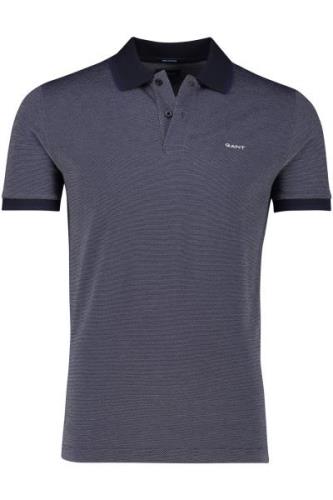 Gant polo navy 2-knoops katoen normale fit