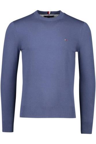 Sweater ronde hals donkerblauw Tommy Hilfiger katoen