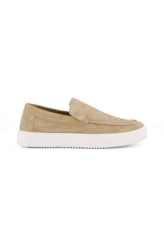 Blackstone nette schoenen beige effen suede