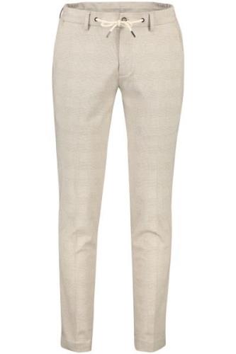 Born With Appetite pantalon mix en match beige geruit elastische band