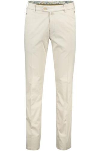 Meyer exclusive pantalon Bonn beige modern fit katoen
