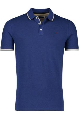 Katoenen Portofino polo normale fit donkerblauw