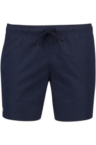 Lacoste polyester zwembroek effen donkerblauw