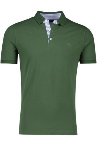 Poloshirt korte mouw katoen Portofino groen 3-knoops