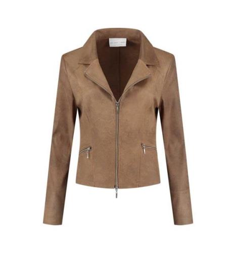 Helena Hart Zipper biker 7288 camel