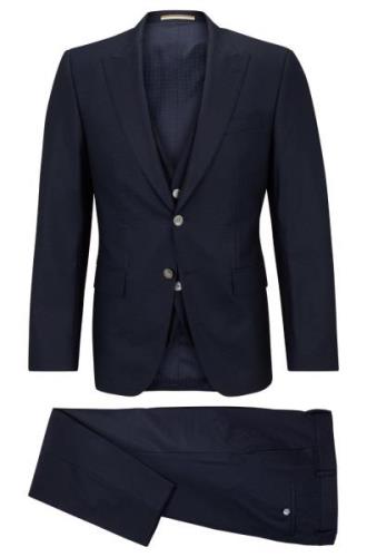 Hugo Boss Slim fit pak van wolmix