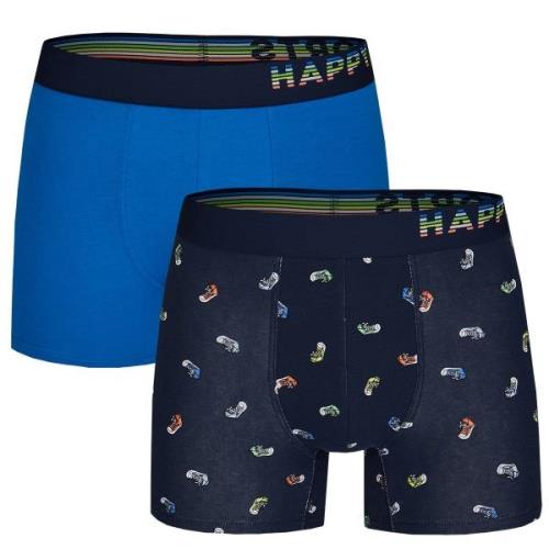 Happy Shorts 2-pack boxershorts heren sneakers print