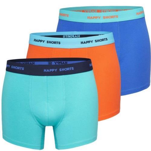 Happy Shorts 3-pack boxershorts heren d911 effen kleuren neon