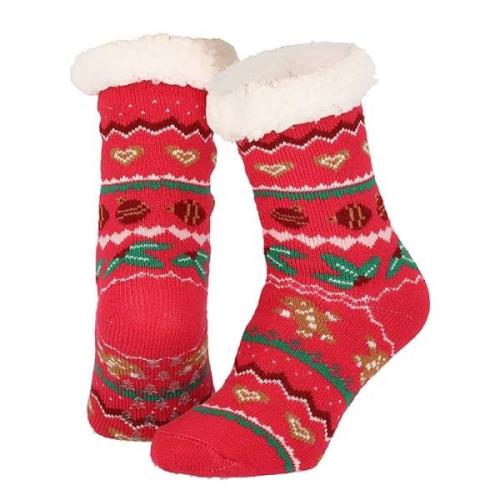 Apollo Dames home socks kerst huissokken kerstsokken