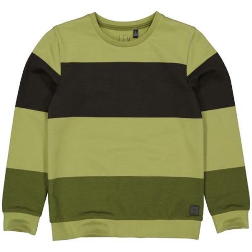 Levv Jongens sweater alwin aop olive light stripe