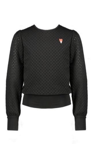 NoNo Meisjes sweater koss anthracite