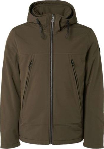 No Excess Jacket short fit hooded softshell s desert