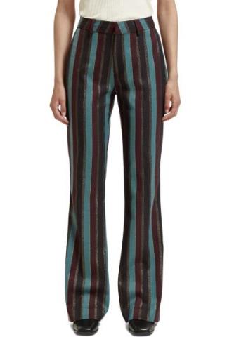 Scotch & Soda 175344 glitter stripe high rise flare pant