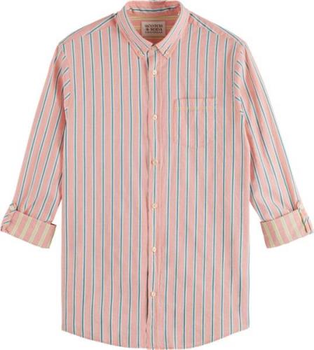 Scotch & Soda Dobby stripe roll up sleeves  stripe