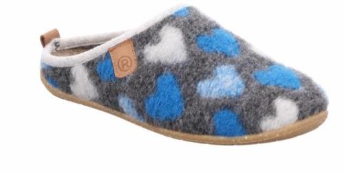 Rohde pantoffel dames- blauw uitneembaar voetbed