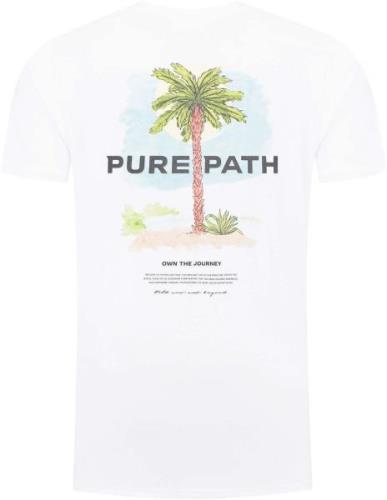Pure Path Palm tree t-shirt white