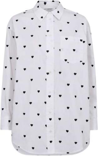 Co'Couture Heart cc oversize shirt white
