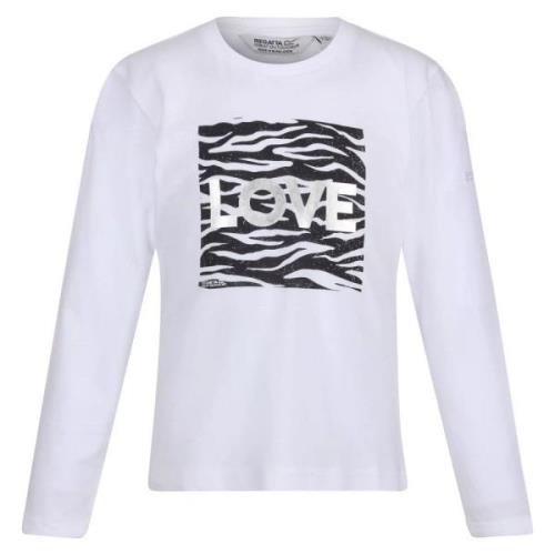 Regatta Kinder/kinder wenbie iii t-shirt met zebraprint en lange mouwe...