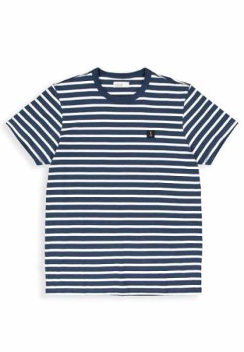 Butcher of Blue Classic stripe tee iris blue 875 t-shirt