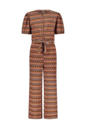 B.Nosy Meisjes jumpsuit babette blush aztec aop