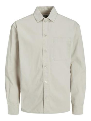 Jack & Jones Jcocollective zac overshirt ls sn beige