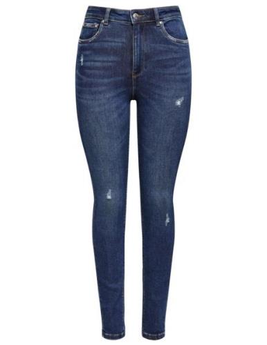 Only Highwaist, ankle skinny jeans mila blue denim