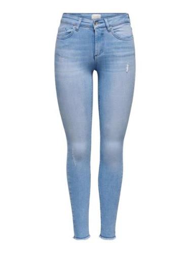 Only Onlblush life mid sk ak raw rea4347 blue denim