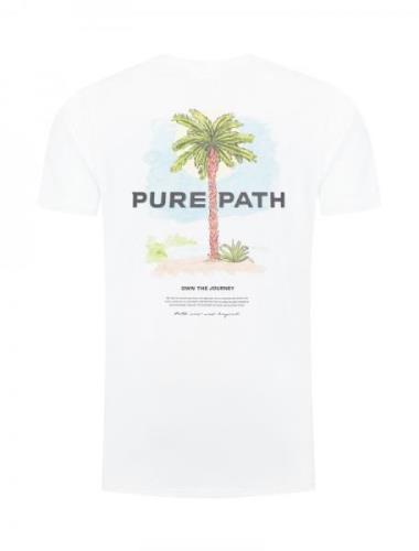 Pure Path 24020101 01 white t-shirt ronde hals p