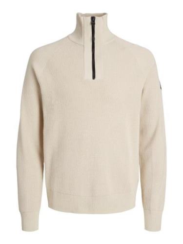 Jack & Jones Jcofilo knit half zip sn beige