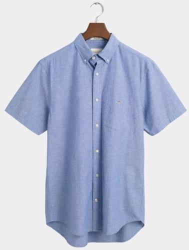 Gant Casual hemd korte mouw cotton linen ss shirt 3240101/407