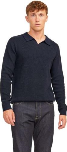 Jack & Jones Jprblabani knit split neck ls night sky