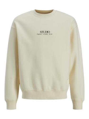 Jack & Jones Jorbrooklyn graphic sweat crew nec off-white