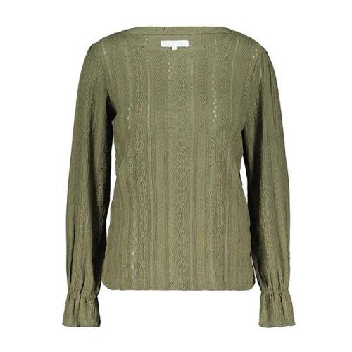 Red Button Top srb4346 ajour army green