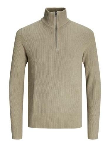 Jack & Jones Jjeperfect knit half zip sn zand