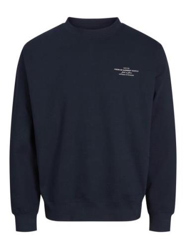 Jack & Jones Jprblachad branding sweat crew neck navy