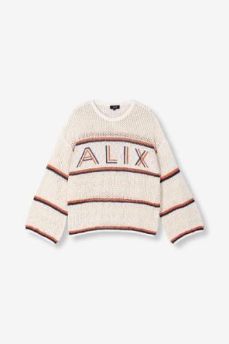 Alix The Label Ladies knitted azure alix pullover beige