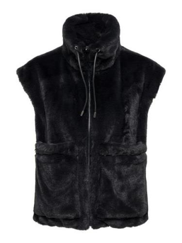 Jacqueline de Yong Jdyesther faux fur waistcoat otw qi antraciet