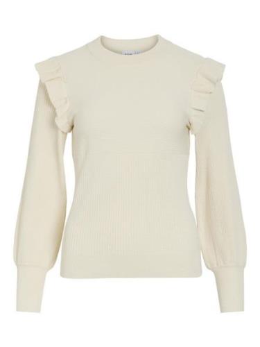 Vila 14094194 vineira o-neck l/s rib knit top -