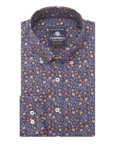 Campbell Classic casual overhemd met lange mouwen