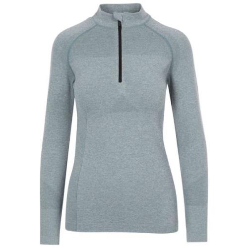 Trespass Dames pelina half zip active top met lange mouwen