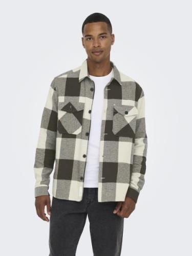 Only & Sons Onsmilo ls check overshirt noos