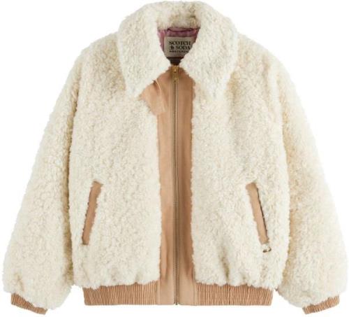 Scotch & Soda Teddy bomber white/silver