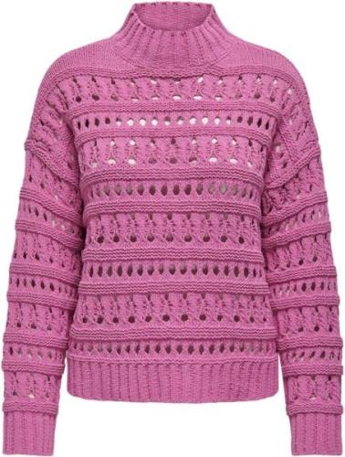 Only Onlleah ls high neck knt super pink