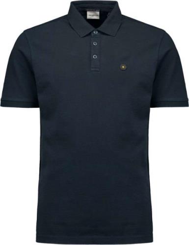 No Excess Polo korte mouw pique garment dyed night